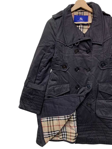 authentic burberry blue label trench coat